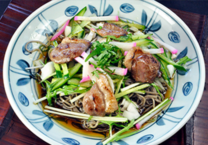 冷やし鴨脂そば
