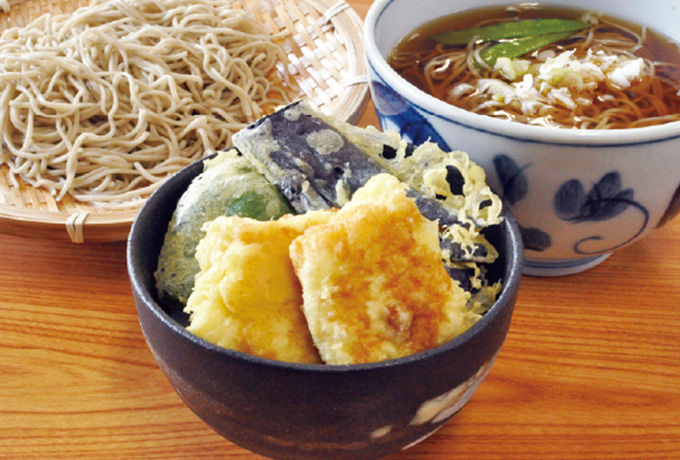ミニゆば天丼セット
