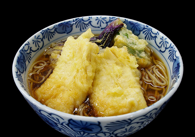 生ゆば天ぷら蕎麦